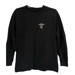 Retrofit UFO Rainbow Long Sleeve T-shirt Size S